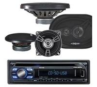 Pack Autoradio Caliber RCD122 75W x 4 + 4 haut parleurs XSound - 680W G