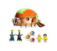 Ouaps Pack avec 1 maison deluxe et 7 figurines La tribu des Monchhichi