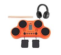 Pack avec Batterie Électronique Portable VISIONPAD-6 par Gear4music, Orange