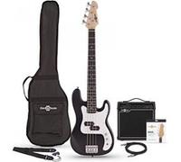 Pack avec Guitare Basse LA Taille 3/4 et Ampli 15 Watts, Noir