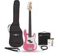 Pack avec Guitare Basse LA Taille 3/4 et Ampli 15 Watts, Rose