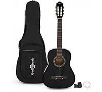 Pack avec Guitare Classique 3/4 par Gear4music, Noir Noir