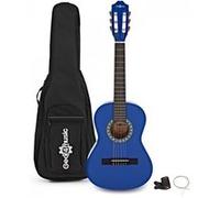 Pack avec Guitare Classique Junior 1/2 par Gear4music, Bleu Foncé Bleu