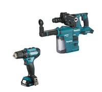 Pack avec perceuse visseuse 12 V - CXT et perfo-burineur SDS-Plus 36 V (2 x 18 V Li-Ion) - MAKITA - LOT0214
