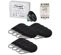 Pack avec un central helight 2 et de 12 badges hecv2n programmés avec alim. -AIPHONE