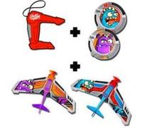 Pack Avion 2 Fléchettes + Fronde Silverlit Sky Challenger Attack Multicolore G