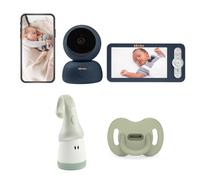 Pack babyphone vidéo Zen Premium Night Blue + veilleuse Pixie Torch + sucette silicone bébé 6-18 mois