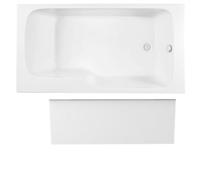 Pack baignoire bain douche 160 x 85 Malice version droite + tablier en niche