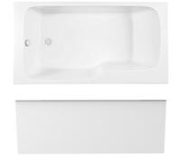 Pack baignoire bain douche 160 x 85 Malice version gauche + tablier en niche