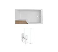 Pack baignoire bain douche 170 x 90 Neo version droite + pare bain chromé