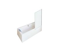 Pack baignoire droite 170 X 70 Odéon up + pare bain 1 volet chromé + tablier en angle + vidage