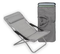 Pack Bain de soleil LAFUMA Transabed BeComfort Gris Silver + Housse