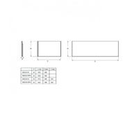 Pack bain-douche 170x90cm droite Malice avec pare-bain 2 volets et tablier JACOB DELAFON