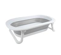 THERMOBABY - Pack Bain FOLDY Complet - Baignoire Pliable - Transat De Bain - Thermomètre - Brosse et Peigne - Jouets Et Lime À Ongles - Ensemble Pratique Et Compact Pour Bébé