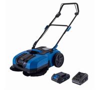 Pack Balayeuse sans fil C-S610-X - Largeur travail 610 mm - Bac collecteur 20 L - SCHEPPACH 20V IXES Batterie 2Ah + chargeur 2.4A