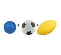 Pack ballon mousse dynamique découverte Sporti France (x3) Multicolore TU