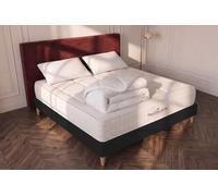 Pack Balmoral 160 x 200 cm Matelas + sommier KIT noir + 2 oreillers de mmoire de forme 60x40 cm + 1 couette 250 grammes 260x240 cm - 24cm - Mmoire de forme - Enveloppant - Sommier kit Noir - Avec coue
