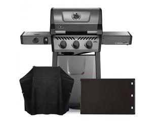 Pack Barbecue à gaz Napoleon Freestyle 365 Réchaud + Housse et Plancha
