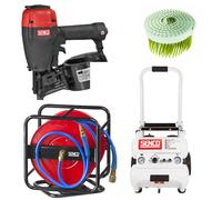 Pack bardage: Cloueur S65CNP + Clous + Compresseur + Tuyaux - SENCO - Senco-B1