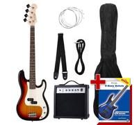 Rocktile Groovers Pack PB Set de basse électrique (« sunburst »), 6 pièces