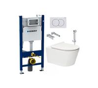 Pack bâti-support 112 cm + WC sans bride SAT Brevis + abattant ultra-fin