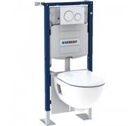 Geberit Bâti-support Duofix WC suspendu Bâti-support WC suspendu 112 cm avec plaque de déclenchement Sigma20 et WC Renova