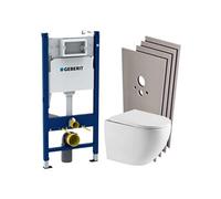 Pack bâti-support Duofix + plaque de commande + fixations murales + WC suspendu + set de montage (FUSIONTQGEB3-SABO)