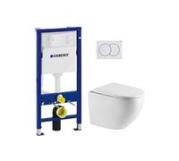 Pack bâti-support Duofix UP100 + WC suspendu + plaque de commande, blanc (FUSIONTQGEB1)