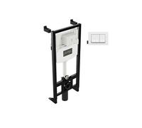 Pack bâti support WC autoportant 3/6L + plaque blanche