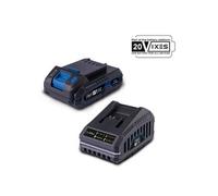 Pack Batterie 2Ah + Chargeur 2,4A - - 20V Ixes - Sbsk2.0 - Batterie Et Chargeur Universels Pour Toute La Gamme 20V Ixes