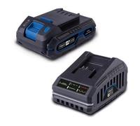 Pack batterie 2Ah + chargeur 2.4A - SCHEPPACH - 20V IXES - SBSK2.0 - Batterie et chargeur universels pour toute la gamme 20V IXES