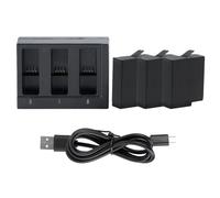 Pack batterie 3 emplacements avec chargeur USB pour GoPro Hero 7 Black / 6 / 5