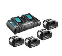 Pack batterie (4x5.0 Ah) avec chargeur double - MAKITA 199483-0X