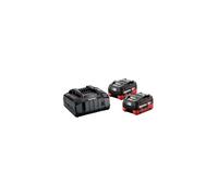 Metabo 685122000 Basic-Set 2 x LiHD 5.5 Ah Batterie pour outil et chargeur 18 V 5.5 Ah LiHD