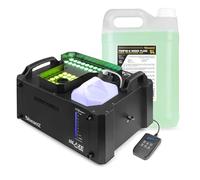 Pack BeamZ BLAZE2200, Machine à Fumée LED 2200 W RGBA avec 48 LEDs & Jets Verticaux/Horizontaux, Contrôle DMX, Télécommandes & 5 L de Liquide Inclus, Effets Scéniques Pro