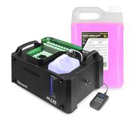 Pack BeamZ BLAZE3500 - Machine à Fumée LED 3500 W RGBA avec Jets Verticaux & Horizontaux, 48 LEDs 4-en-1 + Contrôle DMX + Télécommandes + 5 L de Liquide Inclus