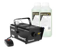 Pack BeamZ S700 - Machine à Fumée 700 W + 2 L de Liquide inclus - Télécommande & Support | Effets Fumée Intenses pour DJ, Bars, Mariages & Soirées