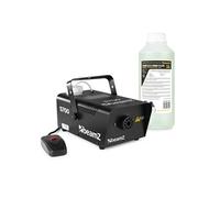 Pack BeamZ S700 Pack - Machine à Fumée 700 W + 1 L de Liquide Inclus - Télécommande & Support | Effets Fumée Intenses pour DJ, Bars, Mariages & Soirées