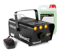 Pack BeamZ S700LED Flame - Machine à Fumée 700 W + 2 L Liquide inclus - Effet LED Ambré “Flamme” & Support | Soirées, Bars & Halloween