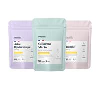 Pack Beauté - 2 Mois - Collagène Marin, Biotine & Acide Hyaluronique - Hydratation de la Peau, Anti-Rides, Pousse & Fortification des Cheveux - Essentials by Novoma
