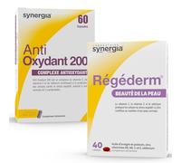 Pack « Beauté de la Peau » | Régéderm 40 capsules + Anti Oxydant 200 60 Capsules | Pour des Journées et des Nuits sans Stress | Laboratoire Synergia