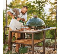 Pack Big Green Egg sur table modulaire et son meuble d'extension - XLARGE