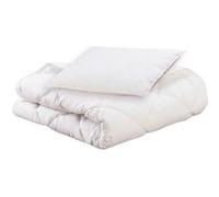 DODO Pack couette et oreiller Mon P'tit Dodo Bio 100x140/40x60 Blanc - fabrication française