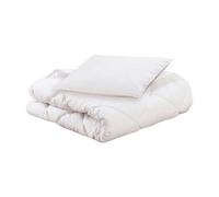 DODO Pack couette et oreiller Mon P'tit Dodo Bio 100x140/40x60 Blanc - fabrication française