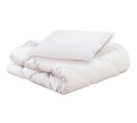 Pack Bio Couette + Oreiller 100x140 Cm / 40x60 Cm Blanc - Domiva