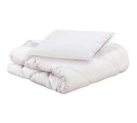 Pack Bio Couette + Oreiller 100x140 Cm / 40x60 Cm Blanc - Domiva