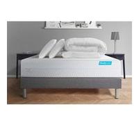 Pack BIOCARE 140x190 Mousse a memoire de forme BIO 5 zones Maxi epaisseur + Couette + 2 oreillers