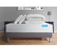 Pack BIOCARE 160x200 Mousse a memoire de forme BIO 5 zones Maxi epaisseur + Couette + 2 oreillers