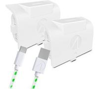 Microsoft Pack blocs-batteries Stealth SX-C8 X – Blanc – Charge avec câble tressé – Xbox