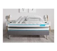 Pack BODYZONE 140x200 Ressorts ensachés 3 zones Ultra épaisseur + Couette + 2 oreillers
